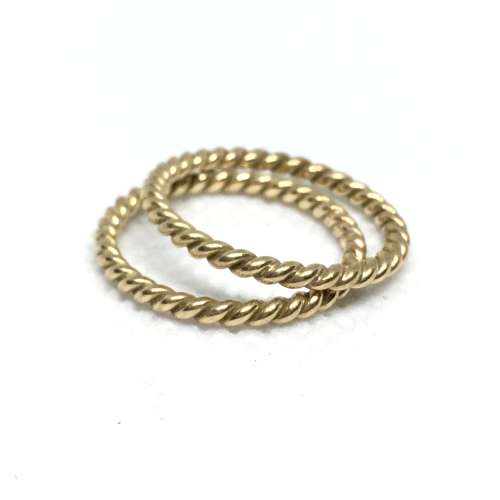 Yellow Gold Twisted Bands