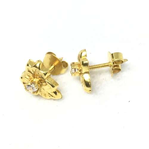 Yellow Gold Earrings