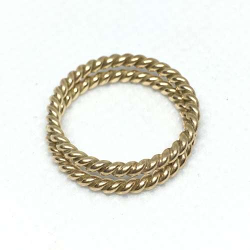 Yellow Gold Twisted Bands
