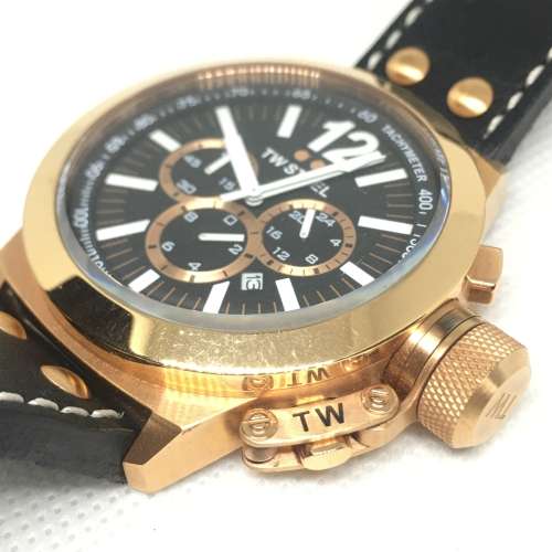 TW Steel Mens Quartz Wristwatch Rose Gold