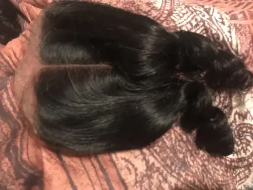 Brazilian Remy Loose Wave 2 Piece Bundles + Closure  ( 12, 12 & Closure 10)
