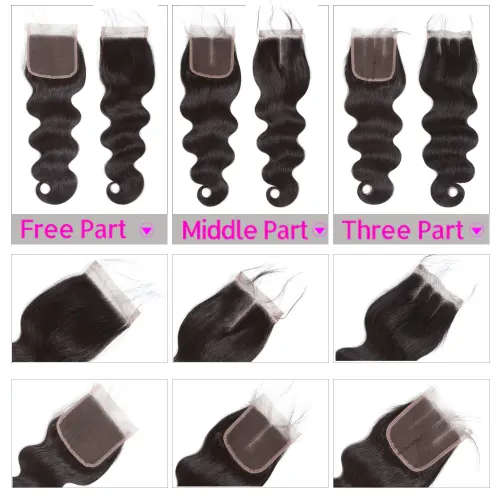 Brazilian Body Wave Human Hair Bundles with Closure (22, 22, 22 + 20 Closure)