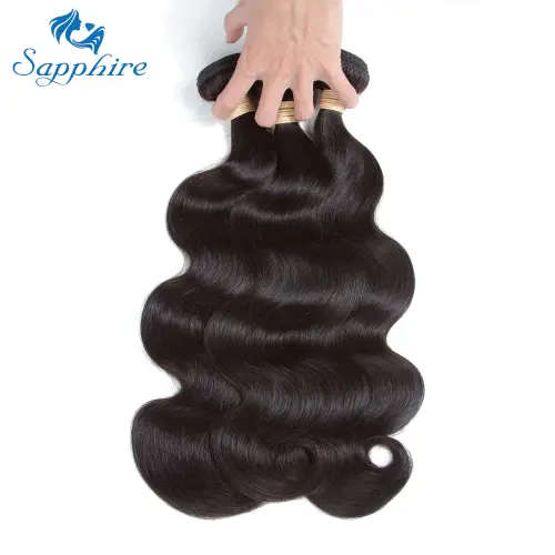 Brazilian Body Wave Human Hair Bundles with Closure (22, 22, 22 + 20 Closure)