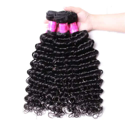 FREE SHIPPING!!! 11A Brazilian Deep Wave Bundles Plus Closure (8 + 8 closure)