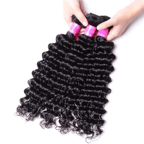 FREE SHIPPING!!! 11A Brazilian Deep Wave Bundles Plus Closure (8 + 8 closure)