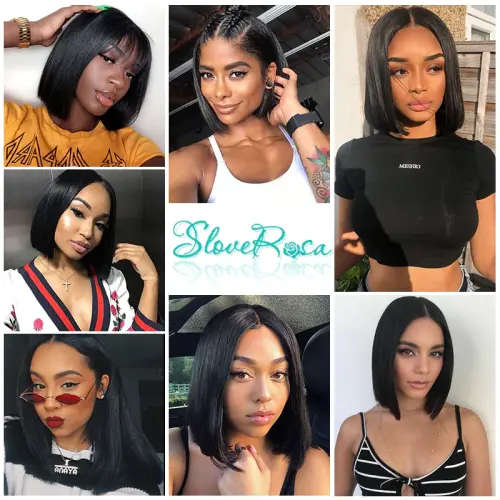 Lace Front 100% Peruvian Remy Human Hair Wig with Pre-Plucked Bleached Knots