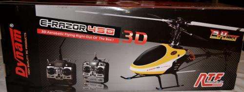 New RC 6-Ch 2.4Ghz RTF DYNAM E-Razor 450-3D Helicopter
