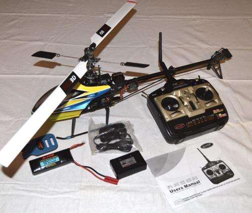 New RC 6-Ch 2.4Ghz RTF DYNAM E-Razor 450-3D Helicopter