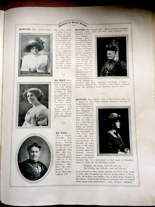 Women of South Africa 1913 Edition