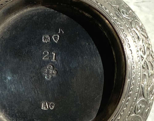 Exquisite Silver Condiment Set 1935 in presentation box