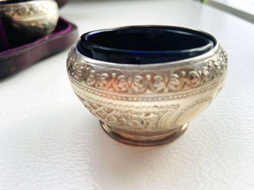 Exquisite Silver Condiment Set 1935 in presentation box