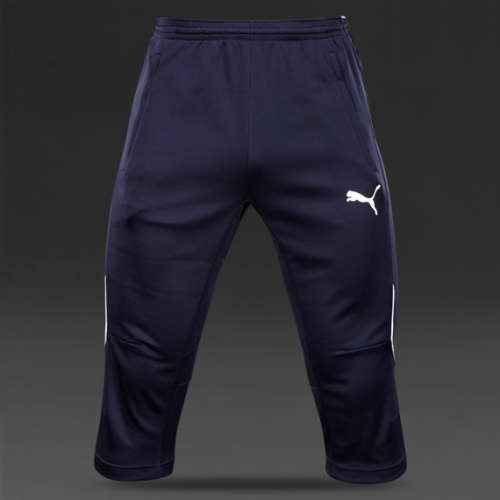 Original Mens Puma 3/4 Foundation Track Pants - Large - Navy Blue