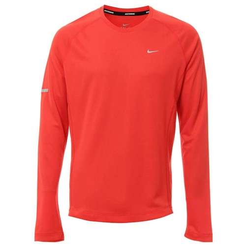 Original Mens NIKE Miler UV Long Sleeve Dri-FIT 519700 - Large - UPF 40+