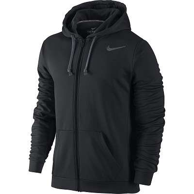 Original Mens Nike KO Therma Full Zip Down Hoody - 650735-010 - Large