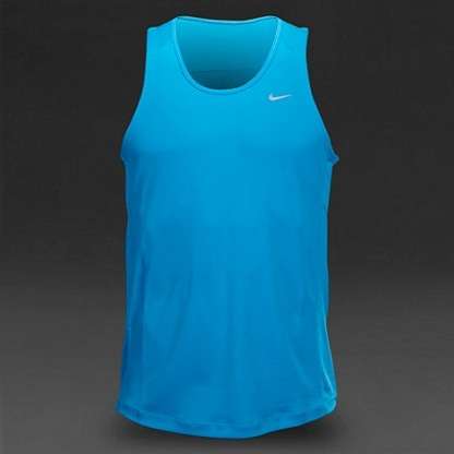 Original Mens NIKE Miler Singlet Dri Fit - Large - 519694-413
