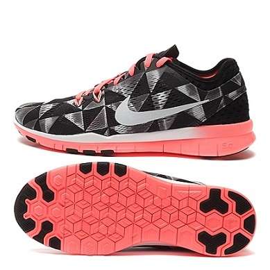Original Ladies Nike Free 5.0 TR FIT 5 PRT 704695-006 - UK 7 (SA 7)