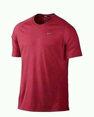Original Mens NIKE Miler UV Short Sleeve Dri-FIT 717405-687 - Medium - UPF 40+