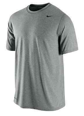Original Mens NIKE Short Sleeve Dri-Fit Touch Heathered - Large - 371642-063