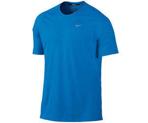 Original Mens NIKE Miler UV Short Sleeve Dri-FIT 717405-406 - Large - UPF 40+