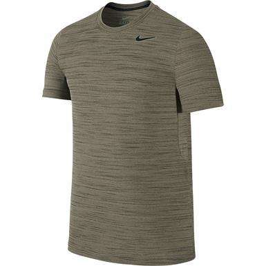 Original Mens NIKE Short Sleeve Dri-Fit Touch Heathered - Large - 789982-222