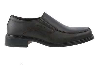 Original Mens Jeep Amazon Slip On - UK 12 (SA 12) Leather Upper - Dark Brown