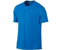 Original Mens NIKE Miler UV Short Sleeve Dri-FIT 717405-465 - Large - UPF 40+