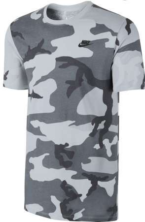 Original Mens NIKE Camo Futura Short Sleeve 839615-043 - Large