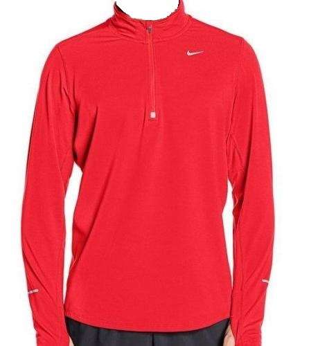 Original Mens NIKE Element Half Zip Long Sleeve Dri-FIT - Large - 717404-657