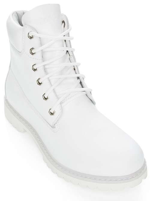 Original Mens Jeep Gecko White Nappa - UK 10 (SA 10) Leather Upper