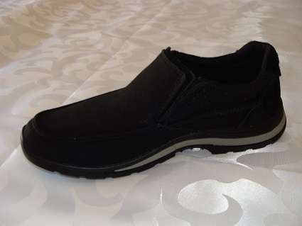 Original Mens Jeep Duro Lite - UK 8 (SA 8) - Black - Leather / Textile Upper - Foam Tech Insole