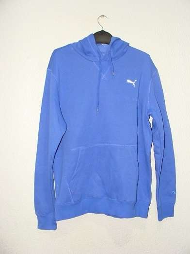 Original Mens Puma Blank Hooded Sweat - 837436-02 - Large