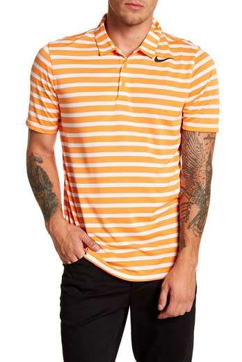 Original Mens NIKE Breathe Stripe Golf Polo - 833065-856 - Large