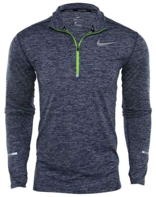 Original Mens NIKE Element Half Zip Long Sleeve Dri-FIT - Medium - 904946-429