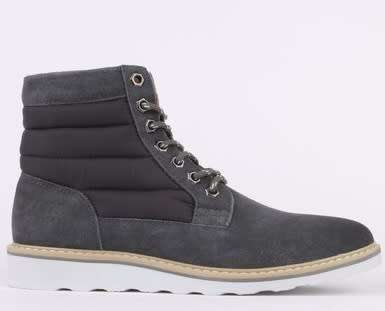 Original Mens Jeep Lancaster - UK 8 (SA 8) - Leather / Nylon Upper - PU + Nylon Lining