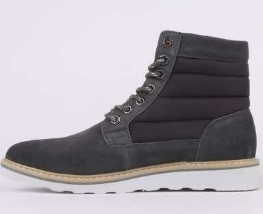 Original Mens Jeep Lancaster - UK 8 (SA 8) - Leather / Nylon Upper - PU + Nylon Lining