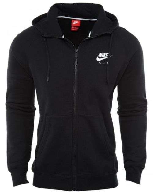 Original Mens Nike Air Heritage Full Zip Hoodie - 809056-010 - XX Large