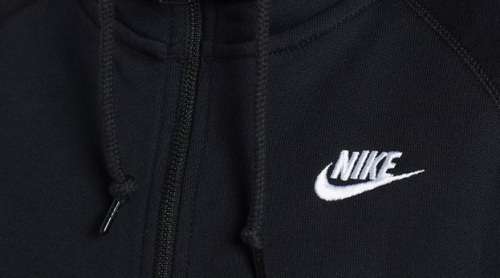 Original Mens Nike AW77 FT Full Zip Hoody - 897376-010 - Medium
