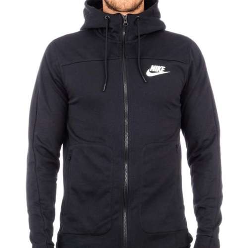 Original Mens Nike Advance 15 Full Zip Hoodie - 804852-010 - XX Large