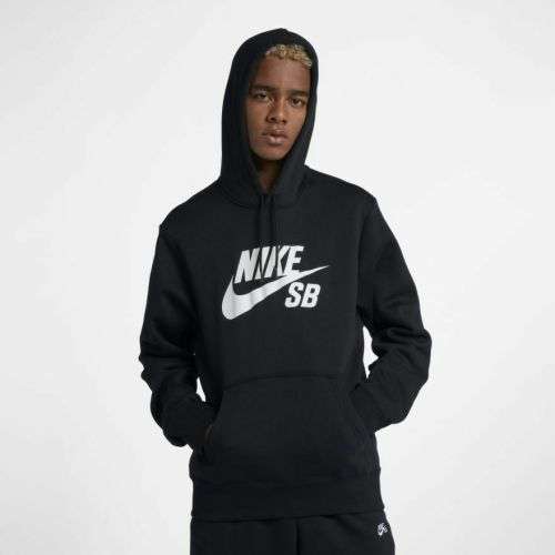 Original Mens Nike SB Icon Hoodie - AQ9565-011 - Medium