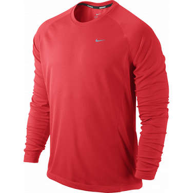 Original Mens NIKE Miler UV Team LS - AT3949-687 - Large
