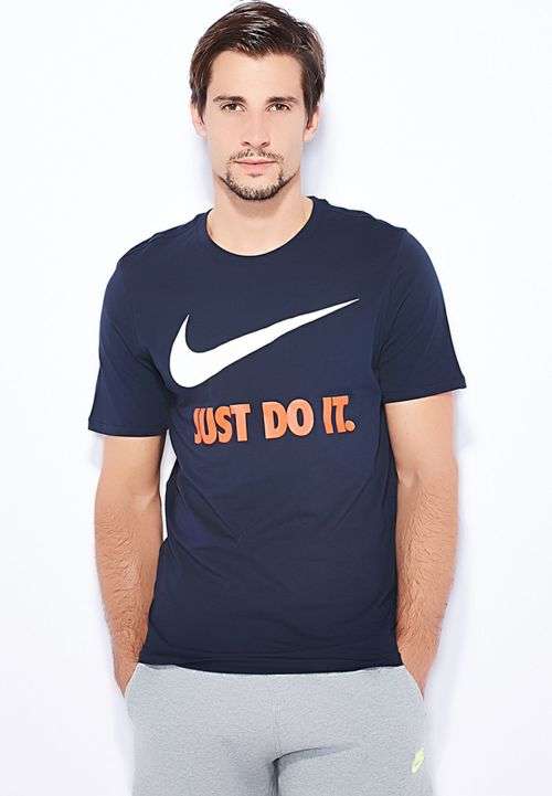 Original Mens NIKE JUST DO IT SWOOSH - 707360-475 - Large