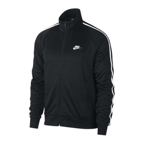 Original Mens Nike SPORTSWEAR N98 KNIT WARM-UP JACKET - AR2244-010 - Medium