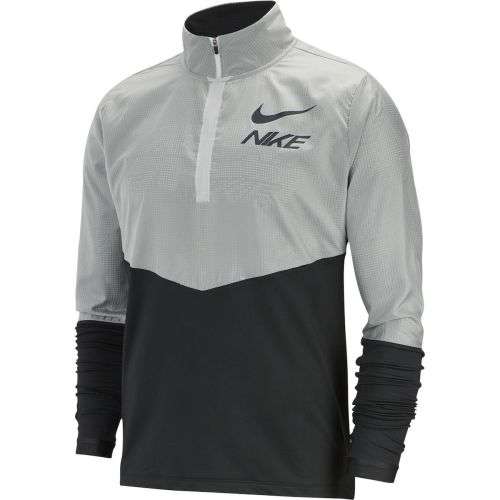 Original Mens Nike ELEMENT 1/2 ZIP HYBRID - BV4725-010 - Medium