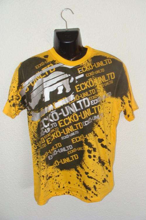 Mens ECKO UNLTD T Shirt Large Slim Fit