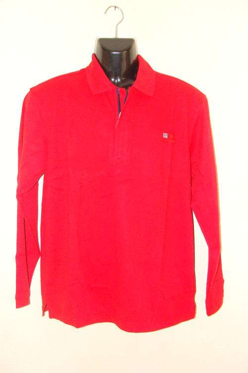 Mens Burberry Long Sleeve Golf T Shirt Large - Red