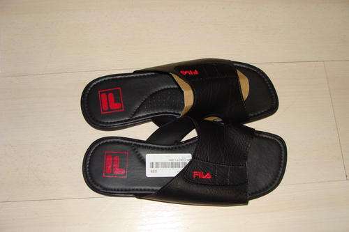 Original Mens Fila Martino Sandals Black SA 9