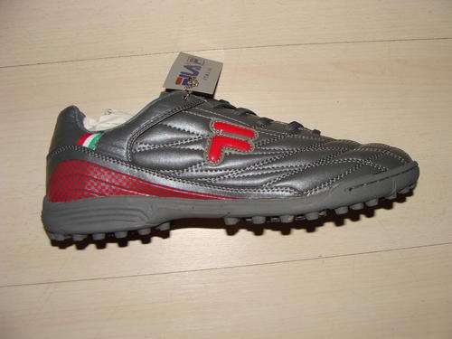 Original Mens FILA Indoor Bagio (Grey/Red) SA 9