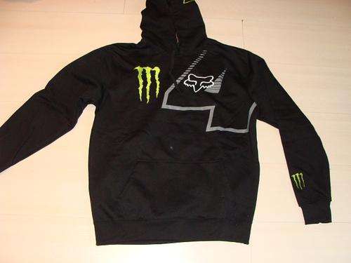 Mens Monster Hoodie Black - Small