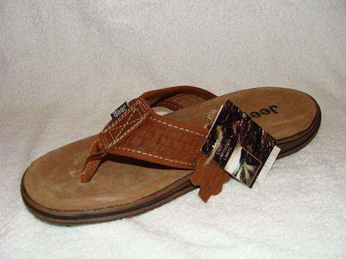 Original Mens Jeep Antonio Full Grain Upper Leather Sandal - UK 6