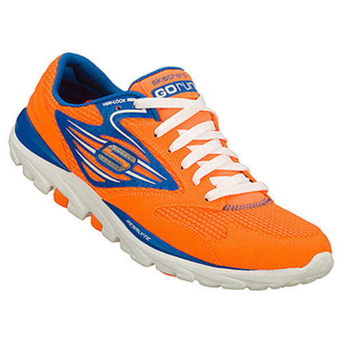 Original Mens SKECHERS Go Run (Orange & Blue) - UK 8 (SA 8)
